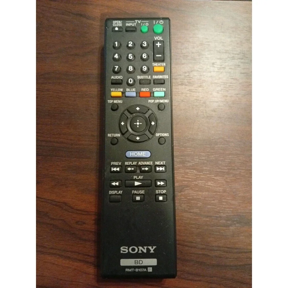 Sony RMT-B108A Genuine OEM Blu-Ray Disc Player Remote Control Tested Working